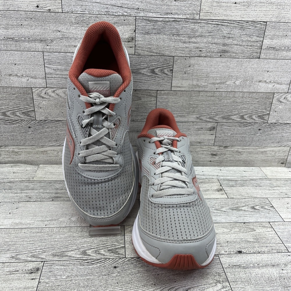 Saucony Cohesion 16 Gray Coral S10781-60 Shoes Sneakers‎ Women Size 8.5